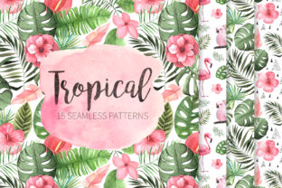 15 Watercolor Tropical Patterns Set: Strategic Design Tool for Creative Projects