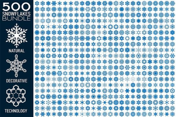 500 Vector Snowflakes Bundle: A Comprehensive Guide for Designers and Creators
