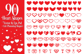 90 Vector Heart Shapes: A Versatile Resource for Designers and Creators