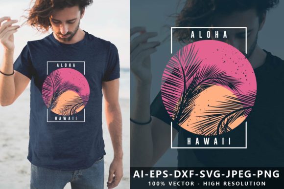 Aloha Hawaii Trendy Graphic T-Shirt: A Versatile Design for Everyday Creativity