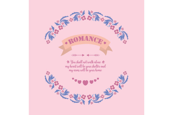 Antique Romance Greeting Card Design: A Timeless Expression of Love