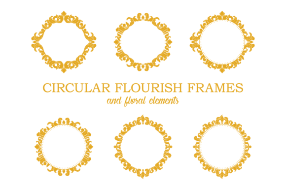 Circular Flourish Frames: A Timeless Design Element for Creative Projects