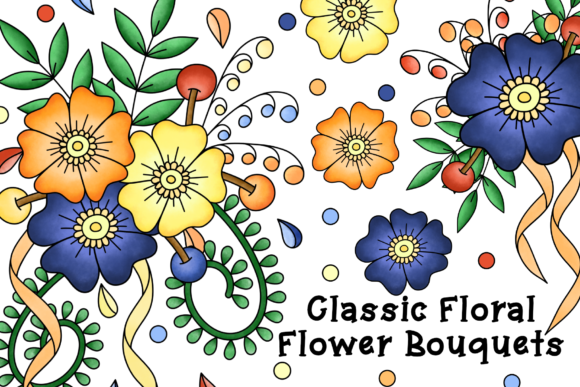 Classic Floral Flower Bouquets Clipart: Strategic Design Tools for Creative Professionals
