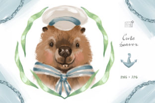 Cute Beaver Sailor Clipart for Creative Projects