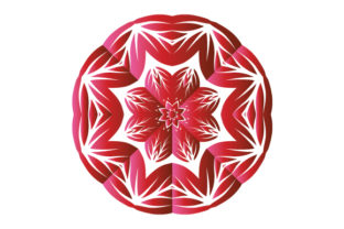 Exploring the Red Mandala: A Circular Pattern in Ethnic Oriental Style