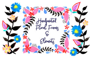 Floral Frames and Elements Set: A Versatile Tool for Creative Projects