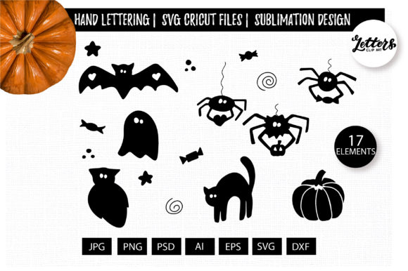 Halloween Clipart Hand Drawn