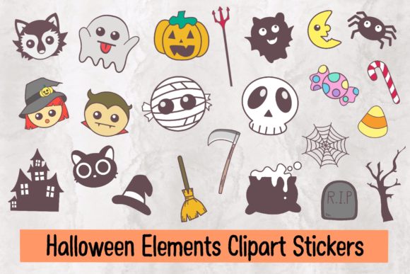 Halloween Elements Clipart: A Versatile Resource for Creative Projects