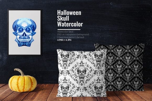 Halloween Skull Watercolor: A Timeless Decor Element for Creative Expression