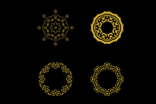 Mandala 67: A Versatile Gold Logotype Icon Vector Design Bundle for Modern Creative Projects