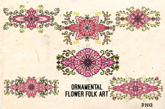 Ornamental Flower Folk Art: A Timeless Design Element for Modern Creativity