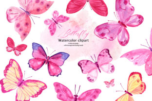 Pink Watercolor Butterflies: A Delicate Touch for Creative Projects