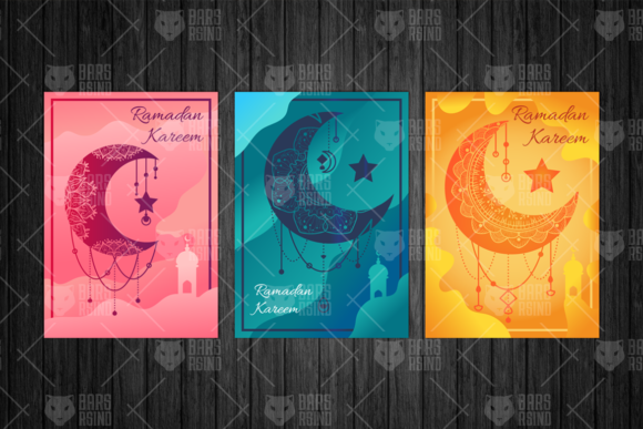 RAMADAN KAREEM MOON ILLUSTRATIONS SET: A CREATIVE RESOURCE FOR HOLY MONTH DESIGN