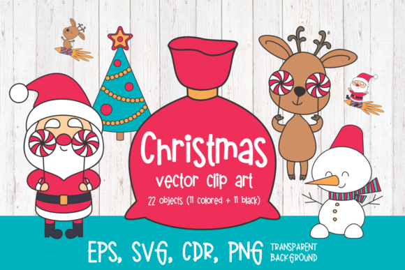 Santa Claus and Deer Christmas Clip Art: A Versatile Tool for Holiday Creativity