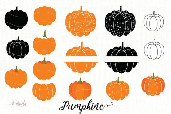 Silhouette Pumpkin Clipart: A Versatile Resource for Autumn and Halloween Creations