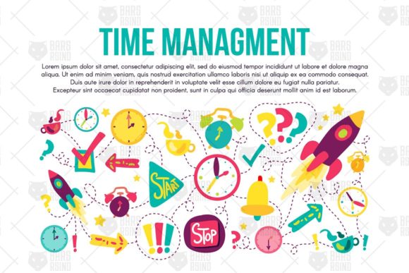 Time Managment Banner: A Visual Guide to Productivity and Creativity