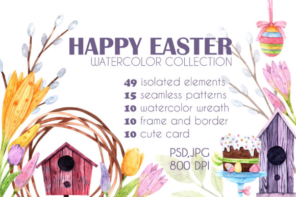 Unlocking Creativity with the Happy Easter Watercolor Collection
