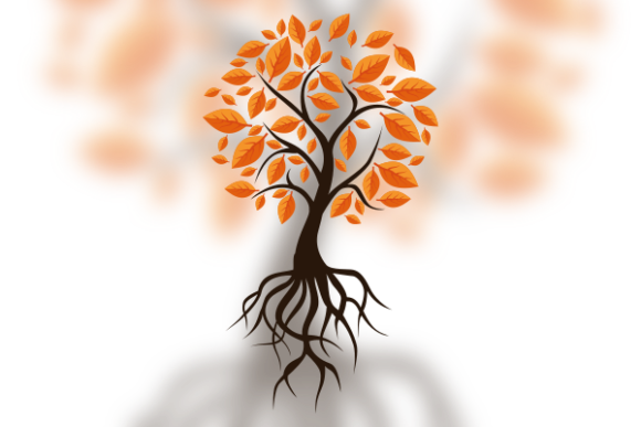 Vector Art of a Tree on Autumn Season: A Versatile Decorative Element for Seasonal Projects