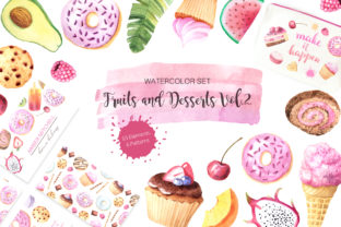 Watercolor Fruits Desserts Vol.2: A Creative Powerhouse for Design Professionals and Entrepreneurs