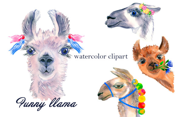 Watercolor Lama Clipart: A Versatile and Adorable Resource for Creative Projects