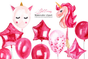Watercolor Pink Balloons Clipart: A Versatile Design Element for Creative Projects