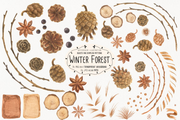 Winter Forest: A Versatile Resource for Winter-Themed Design and Illustration